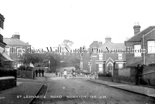 NF 1512 - St Leonards Road, Norwich, Norfolk c1908