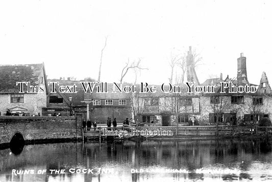 NF 1529 - Fire At The Cock Inn, Old Lakenham, Norwich, Norfolk 1908