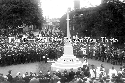 NF 1533 - Attleborough War Memorial Unveiling, Norfolk 1920