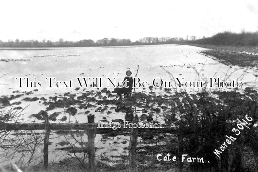 NF 1586 - Cote Lodge Farm Floods, Norfolk 1916