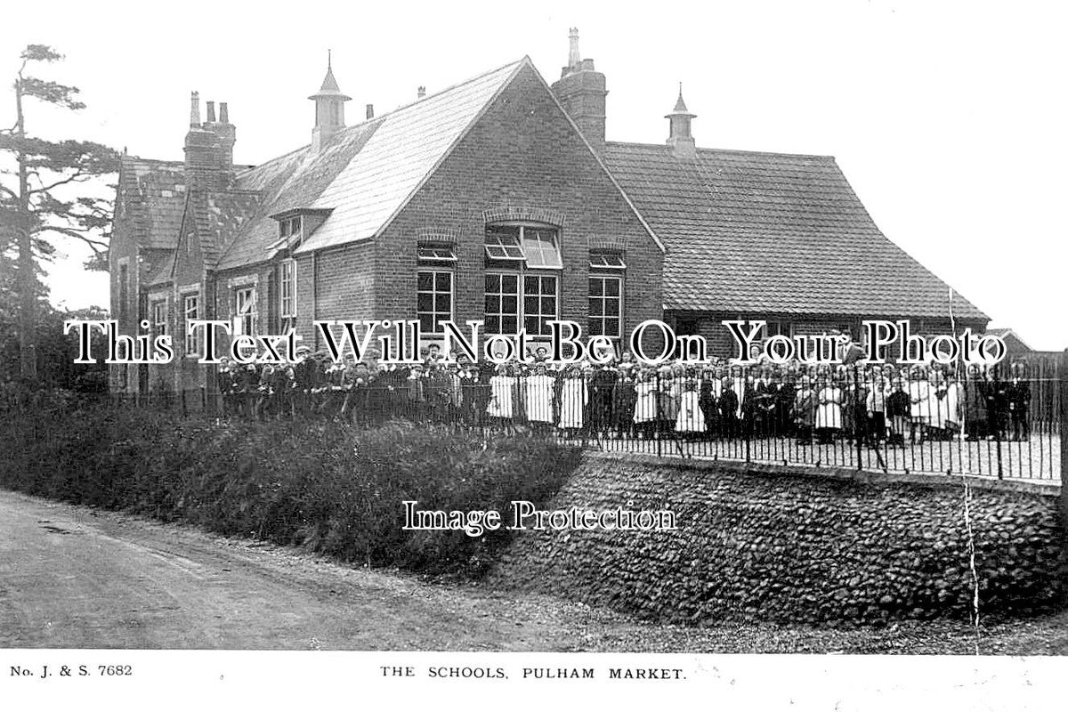 NF 1591 - Schools, Pulham Market, Norfolk c1916