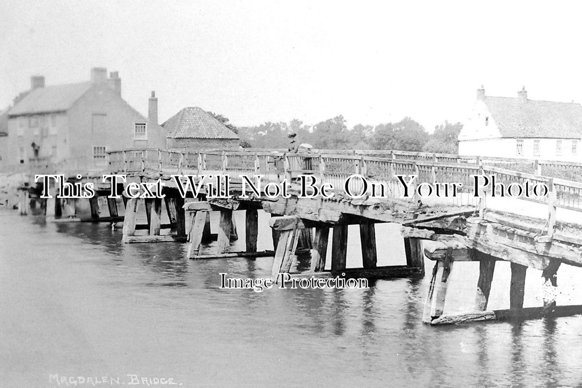 NF 1594 - Magdalen Bridge, Norfolk c1913