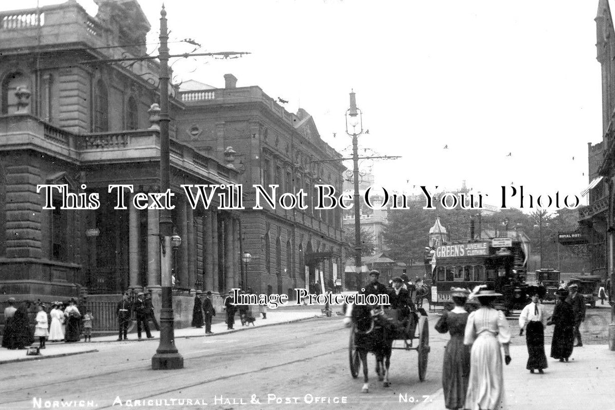 NF 1605 - Agricultural Hall & Post Office, Norwich, Norfolk