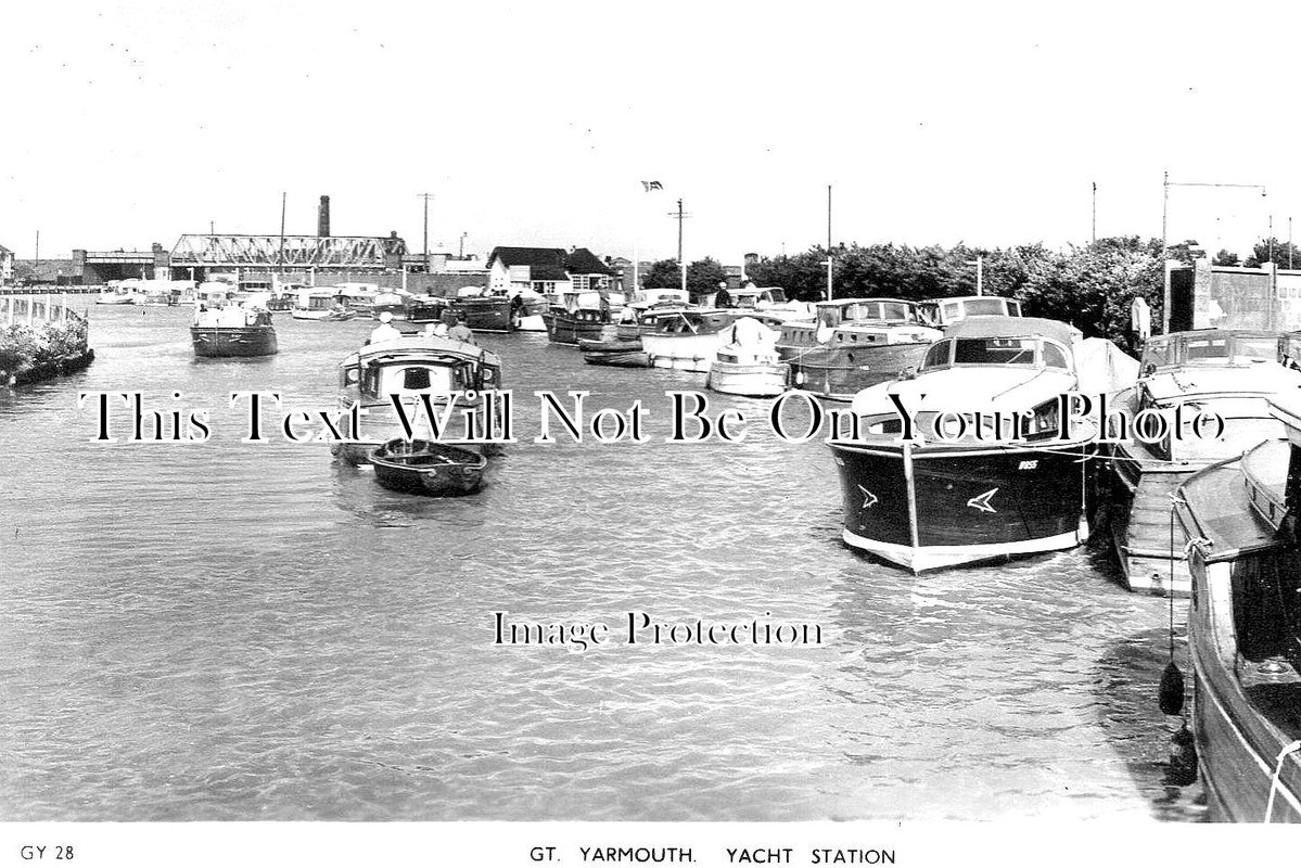 NF 1607 - Yacht Station, Norfolk Broads, Great Yarmouth, Norfolk