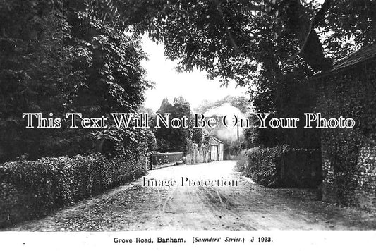NF 1620 - Grove Road, Banham, Norfolk c1916