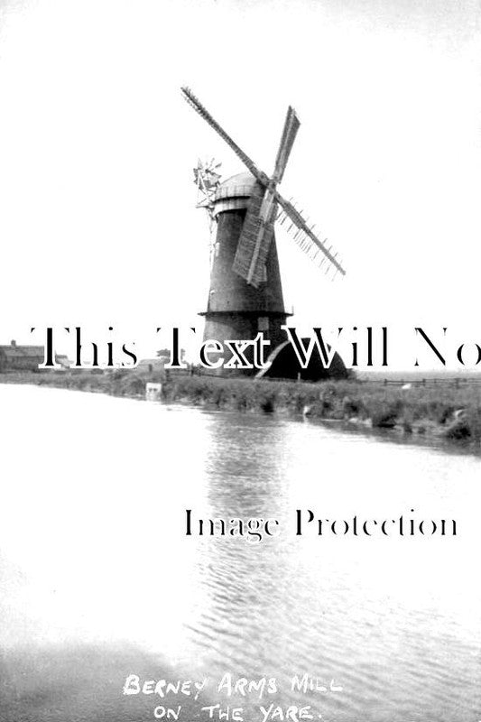 NF 1633 - Berney Arms Windmill On The Yare, Mill, Norfolk c1920