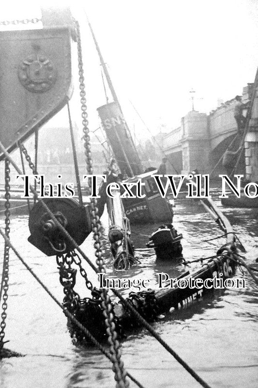 NF 1654 - Sunken Vessel Gannett, Yarmouth, Norfolk