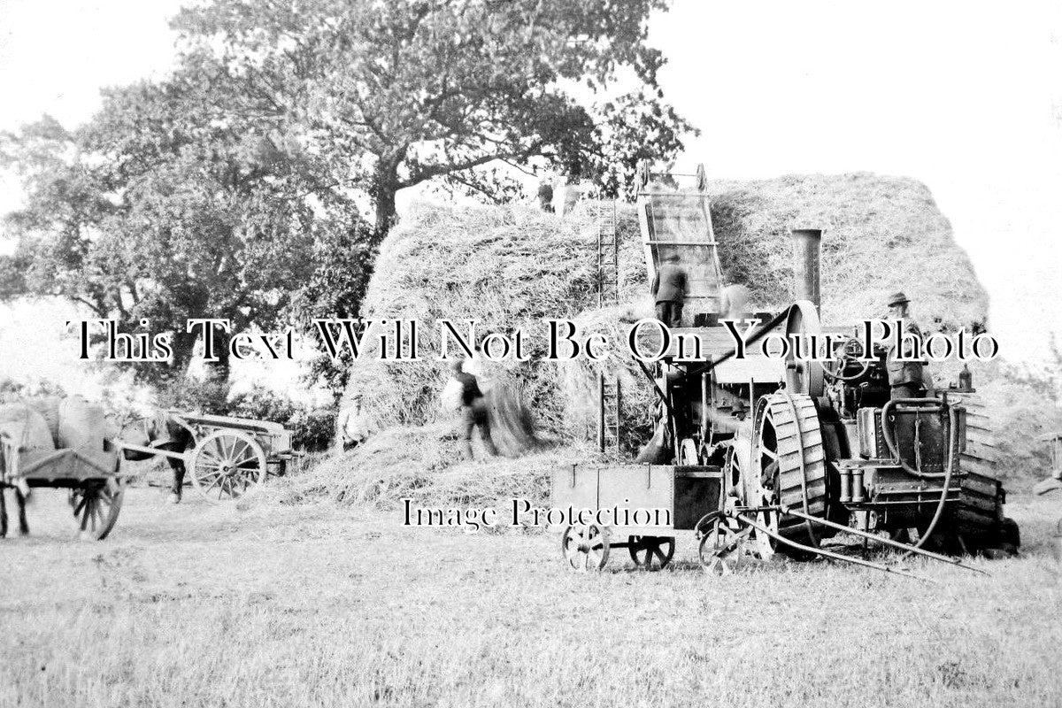NF 1714 - Thrashing Scene, Farming, Norfolk