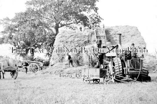 NF 1714 - Thrashing Scene, Farming, Norfolk