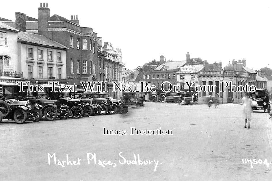 NF 1758 - Market Place, Sudbury, Norfolk