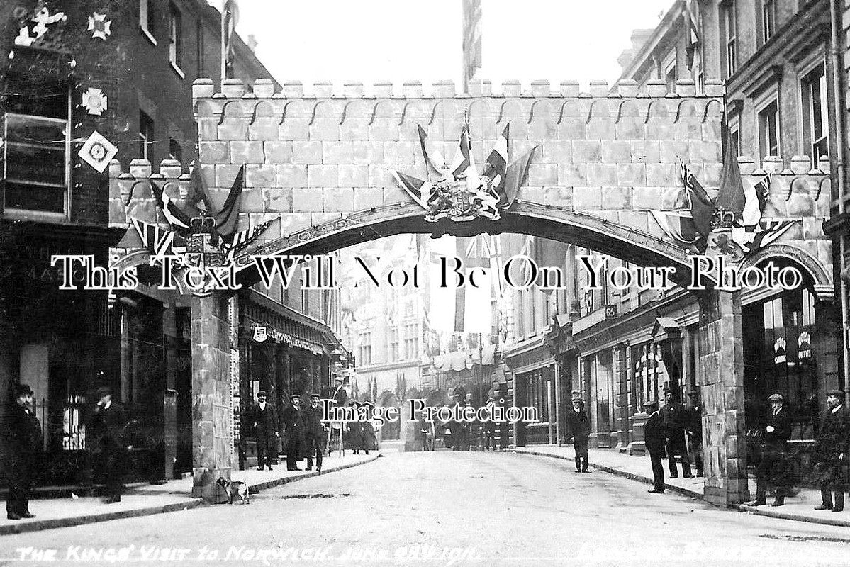 NF 1797 - The Kings Visit To Norwich, Norfolk