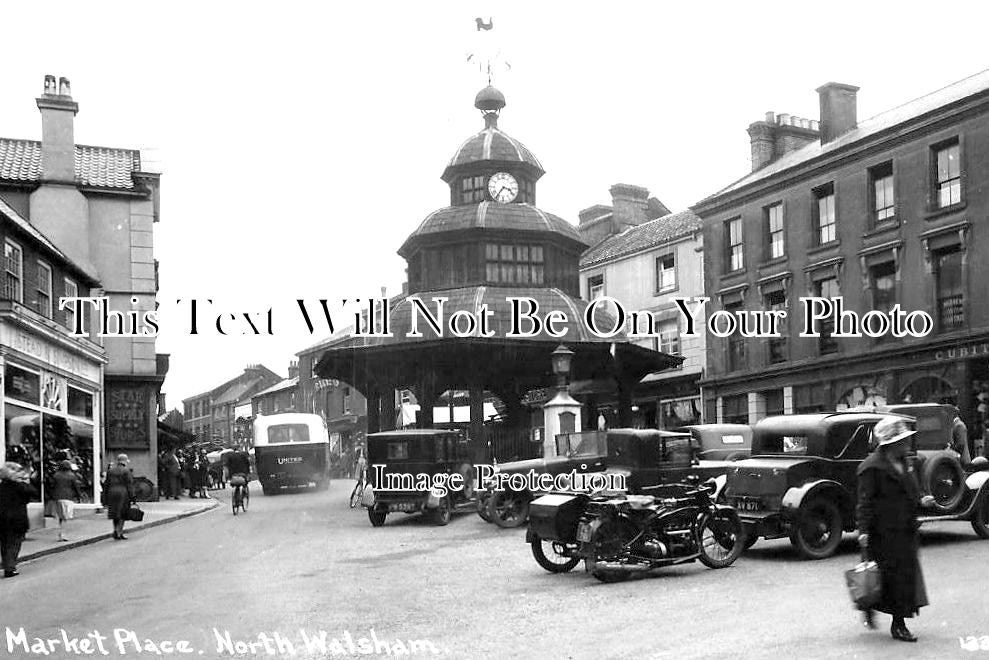 NF 1826 - North Walsham Market Place, Norfolk
