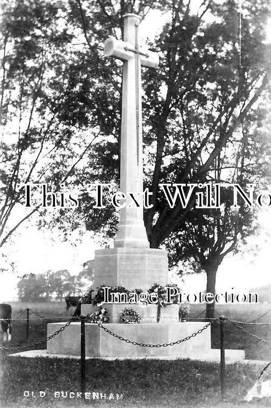 NF 1835 - Old Buckenham War Memorial, Norfolk 1920