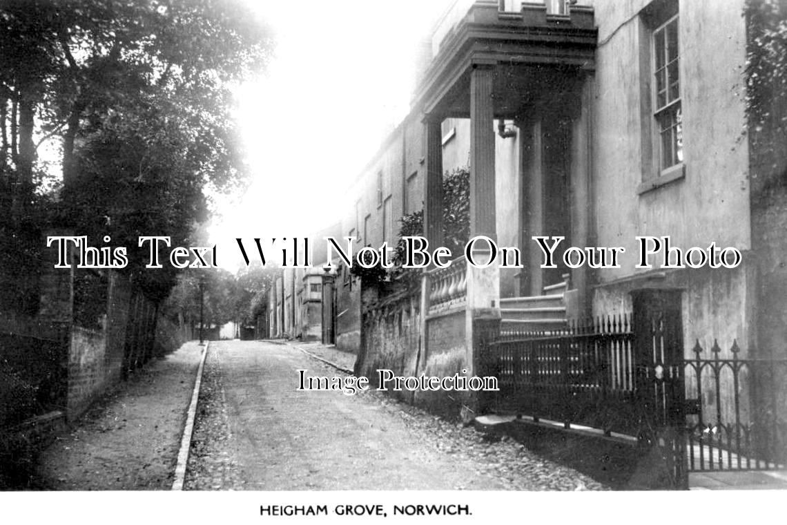 NF 1858 - Heigham Grove, Norwich, Norfolk c1913