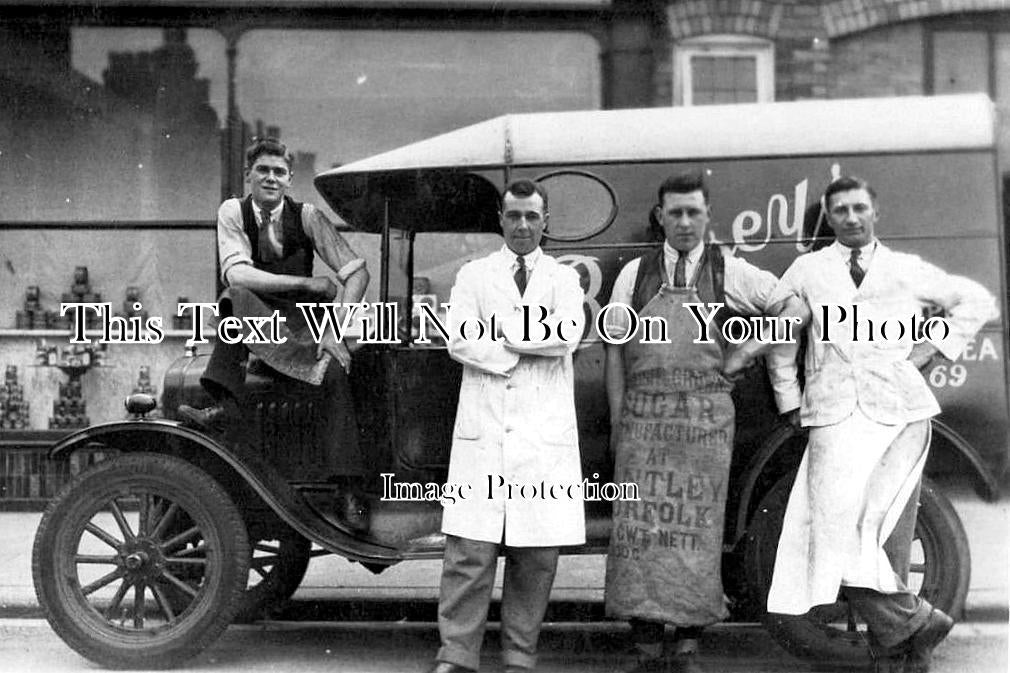 NF 1896 - Bussey Grocer Shopfront Van, Gorleston, Norfolk c1925