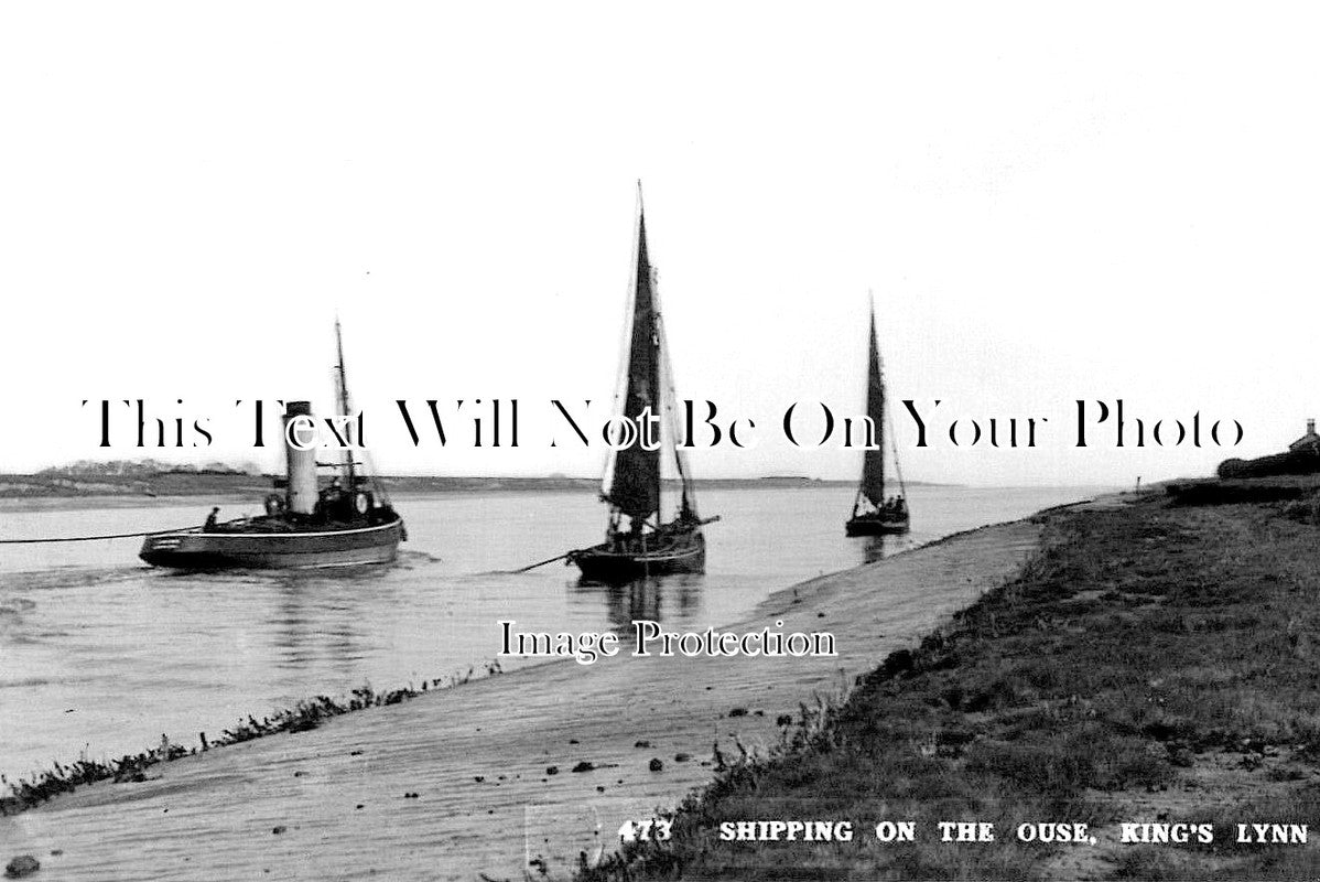 NF 1929 - Shipping On The Ouse, Kings Lynn, Norfolk c1936