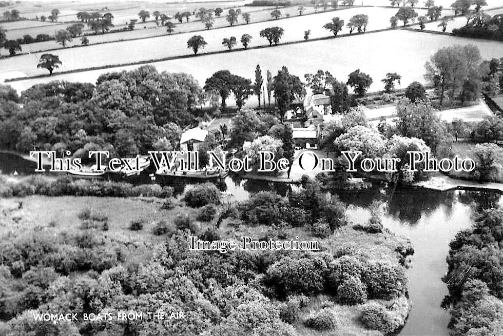 NF 1937 - Womack Broad Boats From The Air, Norfolk