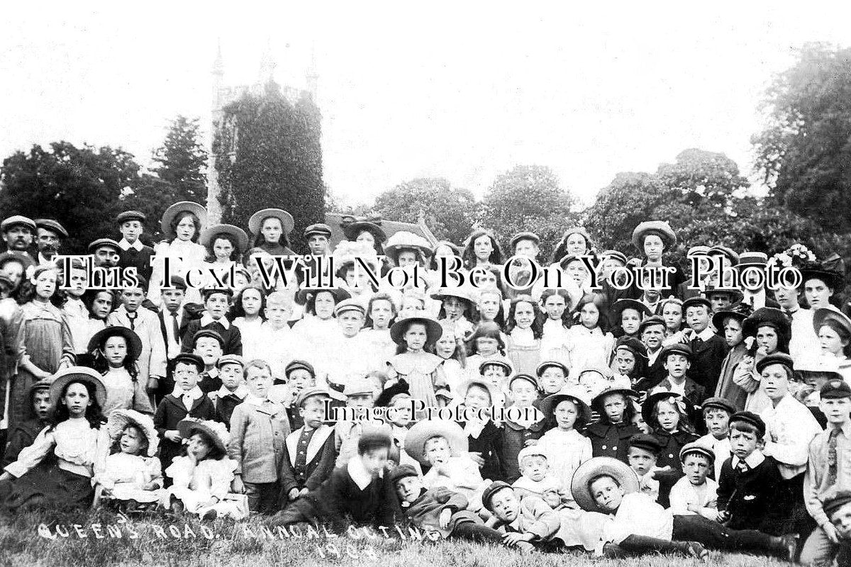 NF 1944 - Queens Road Primitive Methodist Chapel Outing, Norwich, Norfolk 1908