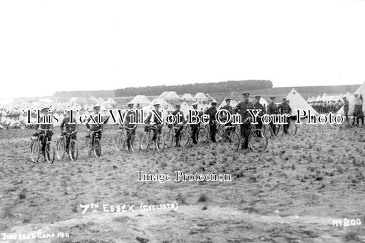 NF 1945 - Thetford Military Camp, 7th Essex Cyclist Corps, Norfolk c1911