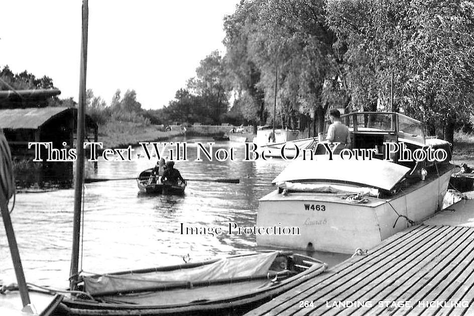 NF 1951 - Landing Stage. Hickling, Norfolk