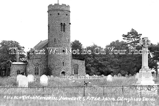 NF 1956 - Church & War Memorial, Forncett St Peter, Norfolk