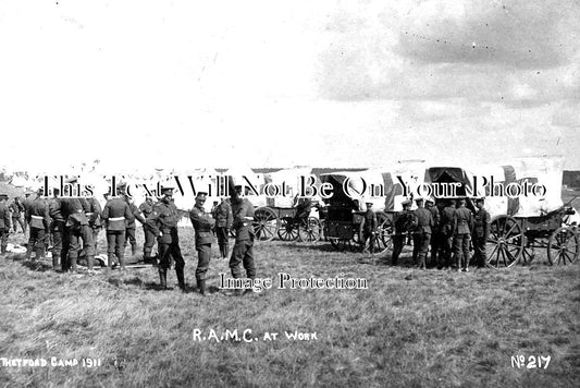 NF 1960 - Thetford Military Camp RAMC Medical Corps, Norfolk 1911