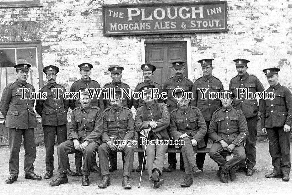 NF 1963 - Soldiers Outside Plough Inn, Norwich, Norfolk