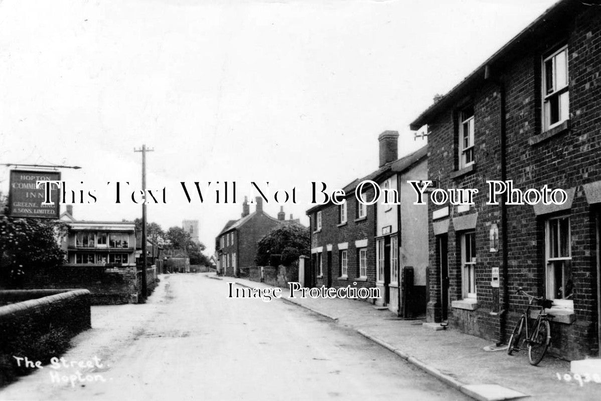 NF 200 - The Street, Hopton, Norfolk c1936