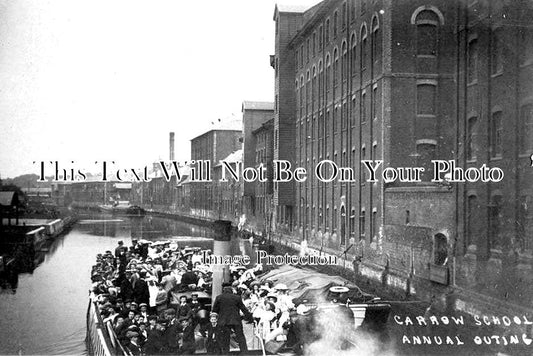 NF 2014 - Carrow School Outing, Steam River Boat, Norwich, Norfolk c1910
