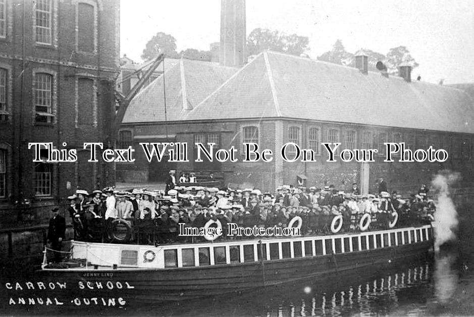 NF 2015 - Carrow School Outing, Steam River Boat, Norwich, Norfolk c1910