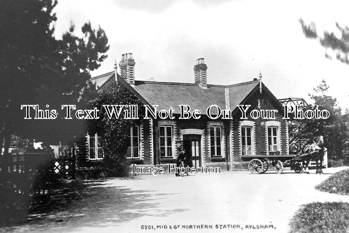 NF 2048 - Aylsham Railway Station, Norfolk c1913