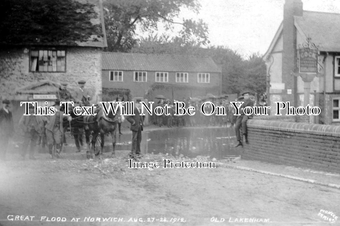 NF 205 - Old Lakenham, Great Flood At Norwich, Norfolk