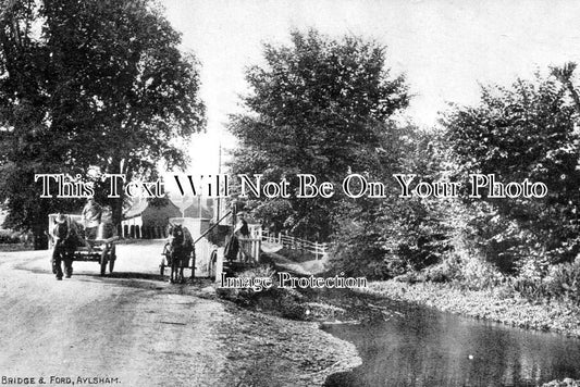 NF 2074 - Bridge & Ford, Aylsham, Norfolk c1928