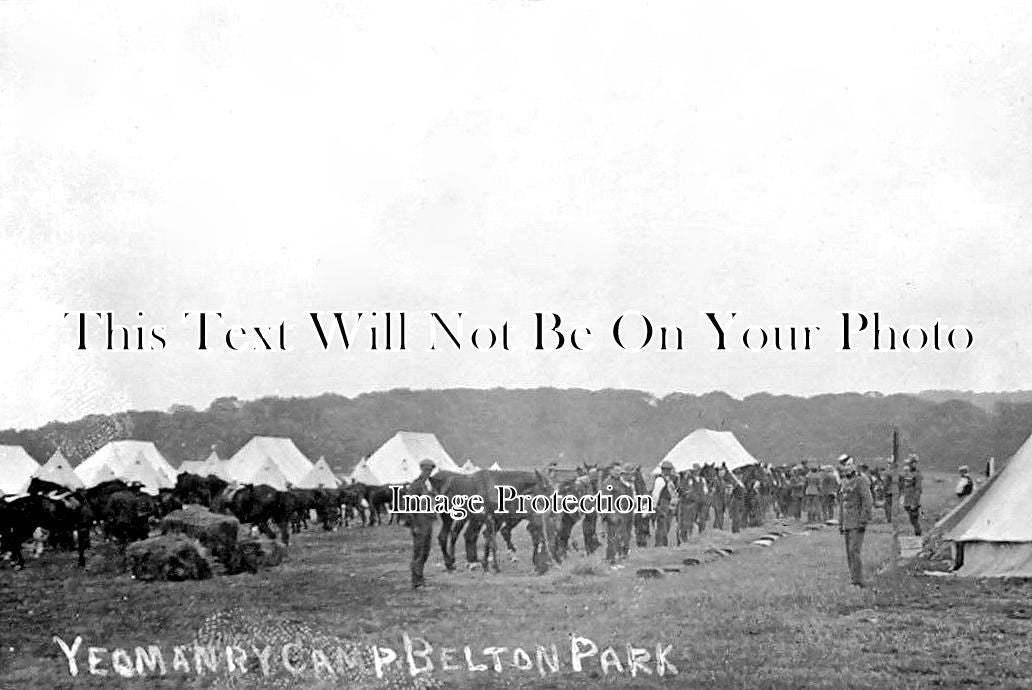 NF 2093 - Yeomanry Camp, Belton Park, Lincolnshire WWI