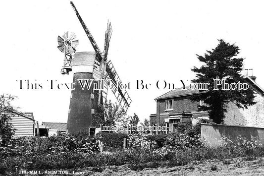 NF 2100 - Aslacton Windmill, Mill, Norfolk c1934