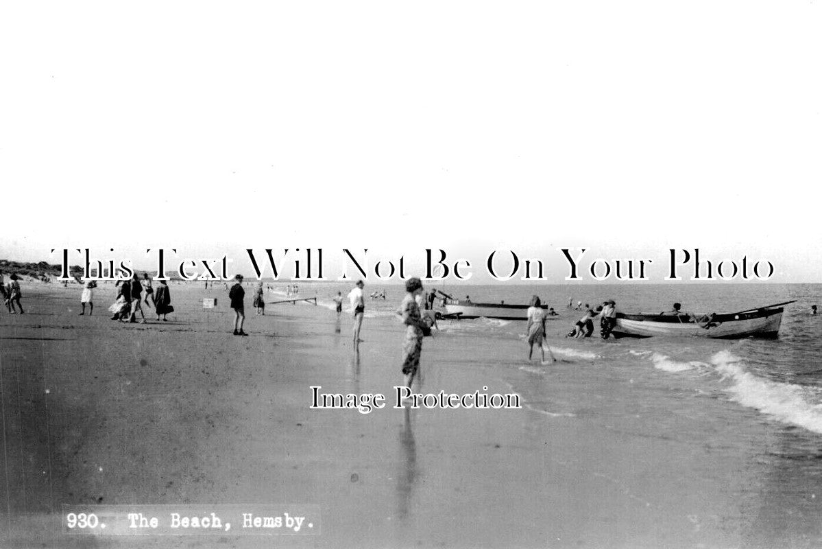 NF 2101 - The Beach, Hemsby, Norfolk c1957