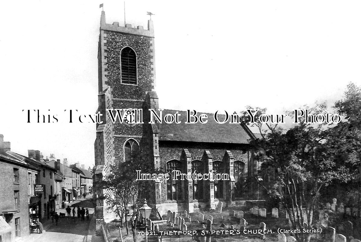NF 2130 - St Peters Church, Thetford, Norfolk c1917