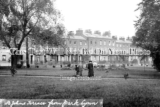 NF 2211 - St Johns Terrace From Park, Kings Lynn, Norfolk