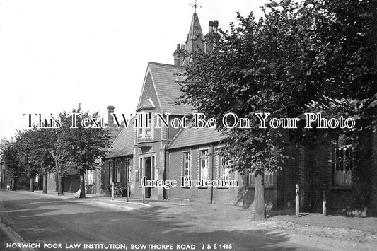 NF 2231 - Poor Law Institution, Bowthorpe Road, Norwich, Norfolk