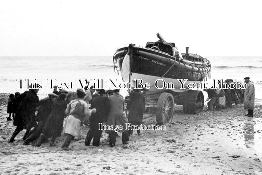 NF 2244 - Cromer No 2 Lifeboat Being Launched, Norfolk