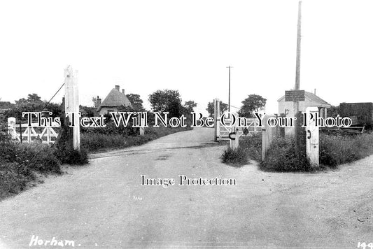 NF 2265 - Horham Railway Station Level Crossing, Norfolk c1950