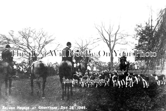 NF 2302 - Belvoir Hounds At Grantham, Lincolnshire c1905