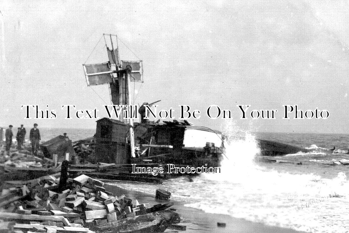 NF 2341 - Wreck Of Norwegian Barque Ceres, Great Yarmouth, Norfolk 1910