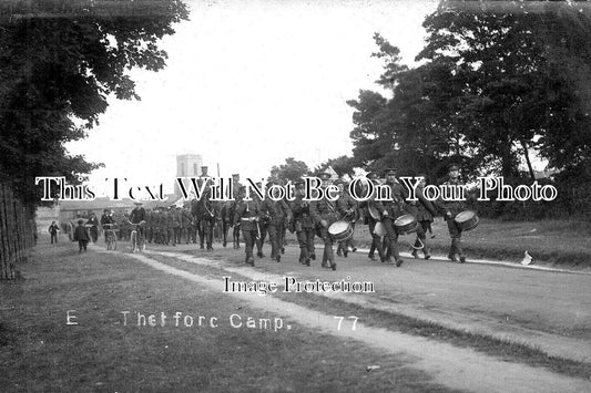 NF 2345 - Thetford Military Camp, Soldiers Marching, Norfolk 1911