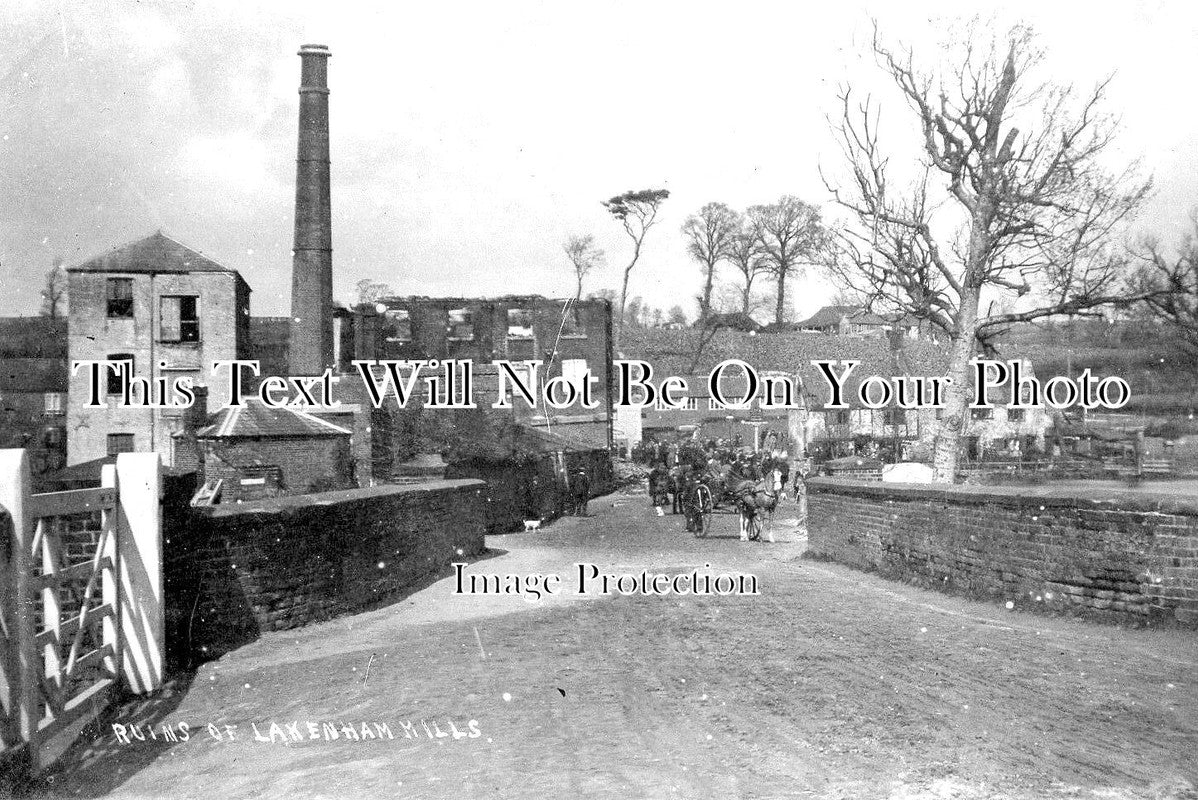 NF 2356 - Ruins Of Lakenham Mills After The Fire, Norwich, Norfolk