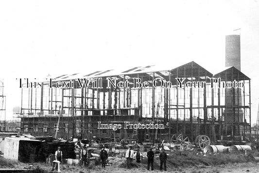 NF 2370 - Factory Being Built At Norwich, Norfolk 1912