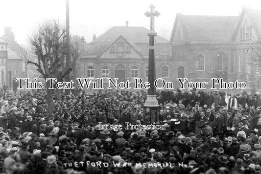 NF 2373 - Thetford War Memorial, Norfolk