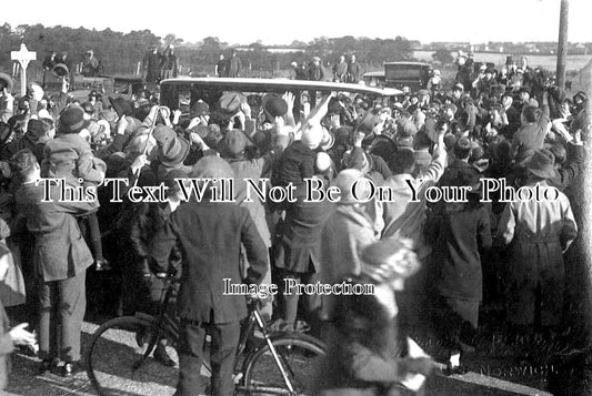NF 2376 - King George V Queen Mary Royal Visit, Mile Cross, Norwich c1935