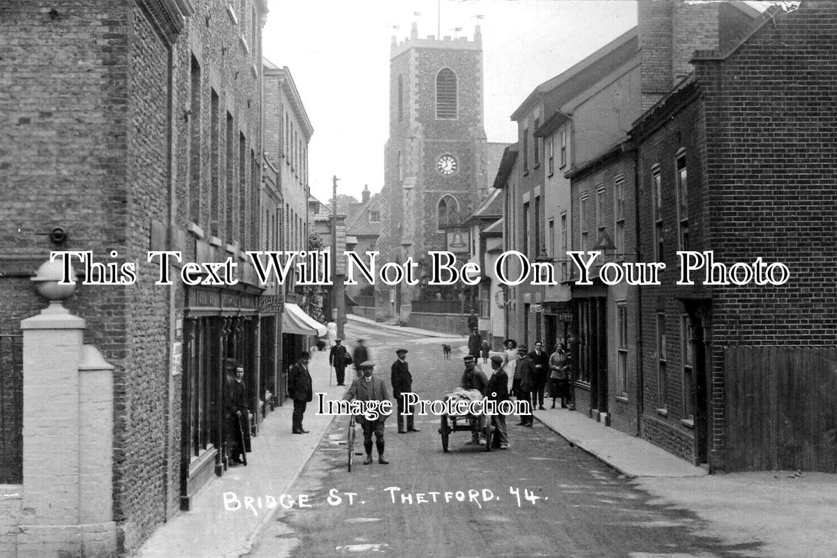 NF 2500 - Bridge Street, Thetford, Norfolk c1917