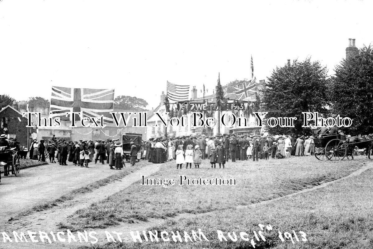 NF 2509 - Americans At Hingham, Norfolk 1913